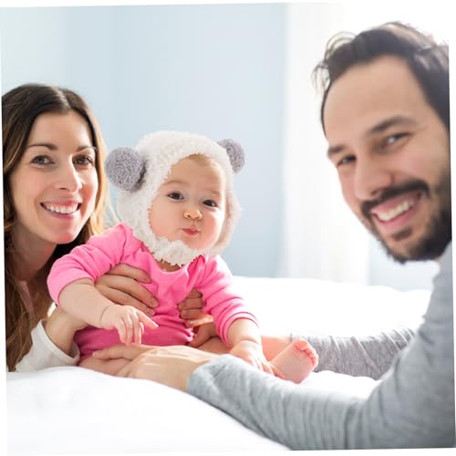 Gorro para bebés HHRFCS con protección de oídos para evitar frío y viento 6