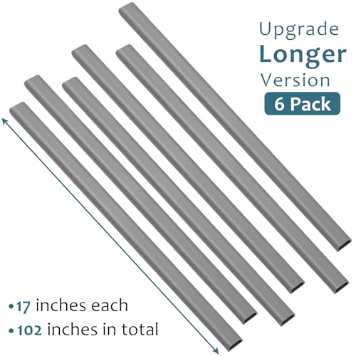 Image of ZhiYo 102in Cord Covers for Wires on Wall, Cable Hider for 1-2 Cords, Self-Adhesive TV Cord Hider for Wall Mounted tv, Wire Cover Concealer, Grey Cable Management Raceway, 6X L17in W0.7in H0.4in