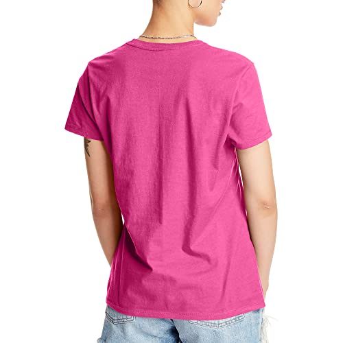 Image of Hanes Women's Perfect-T Crewneck T-Shirt, Lightweight Cotton Short Sleeve Tee for Women