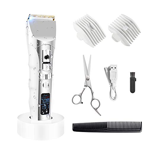 Kalyn Máquina Cortar Pelo Profesional Cortapelos Hombre Recortadora Barba y Cortadora de Pelo Recortadora de Barba/Cara/Cuerpo, 6 en 1 Set de Afeitado Multifunción Waterproof