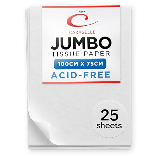 Price comparison product image Caraselle Extra Large Tissue Paper - Jumbo Size 100x75cm - Versatile Sheet for Clothes,  Art Collection