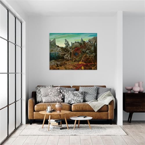 Tableau Max Ernst paysage avec lac affiche décoration murale chambre à coucher - 4