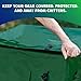 YardStash 143 Gallon Waterproof Deck Box, Portable Outdoor Storage Box for All Weather Tarpaulin Deck Box, Perfect for the Boat, Yard, Patio, or Camping – 143 Gallon, XL Green
