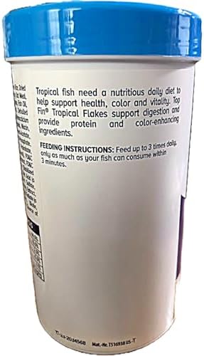 Top Fin Underwater Worlds Color-Enhancing Tropical Flakes.1-NET WT 2.2 Ounce (62.3g) for Tropical Fish. - 2