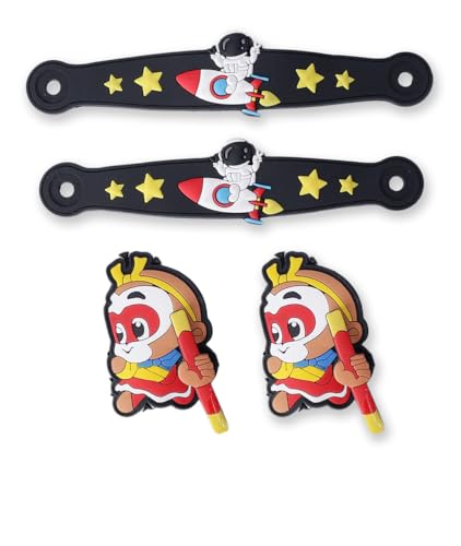 PASSION PETALS Cartoon Spinner Clog Charms with Changeable Back Strap | Rubber Clog Slipper Decoration Charms for Girls | Water-Resistant PVC Fashion Accessories for Casual Clogs & Slippers