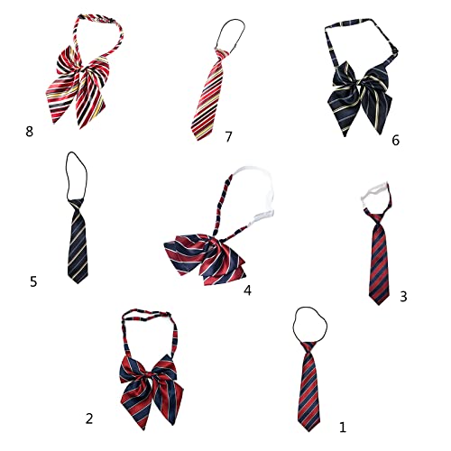 Cyni Pre-tied Ties For Boy Neckties Bow Tie For Kid Pre-tied Necktie For Kid Striped Tie Uniform Tie For School Graduation Boy Nec3