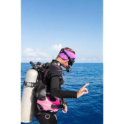 SCUBAPRO Zoom Scuba Mask with Ultra Clear Dual Lens and Lens-Change System for Optical Lenses for Diving, Full Black