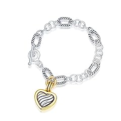 Twisted Cable Link Chain Heart