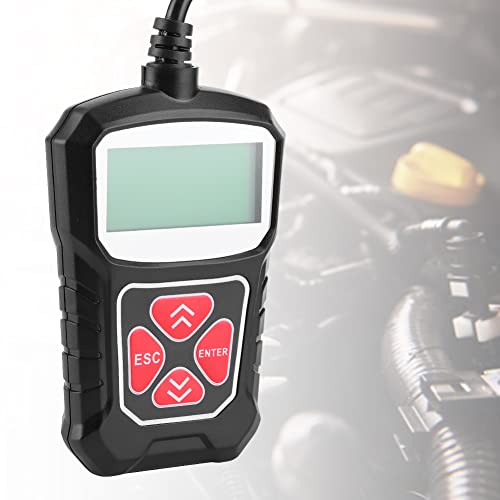 OBD2 Diagnosi Scanner, Auto con Funzioni OBDII Complete Strumento di Autodiagnosi Auto, con Schermo LCD 4 Pulsanti Logici per Tutte Le Auto OBD II Protocol