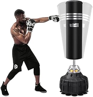 Dripex 70 Inch Upgrade Free Standing Punch Bag for Adult & Youth, Boxing Bag with ABS Base and 19 Suction Cups, Heavy Punching Bag for Boxing/Kickboxing/Taekwondo/Muay Thai Training