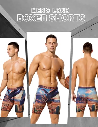 Arjen Kroos Men's Compression Shorts Athletic Workout Running Performance Underwear Long Boxer Briefs2