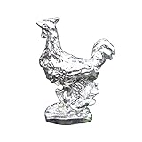 goldener hahn figur Zinn trübt nicht an, reinigen Sie es vorsichtig mit Seifenwasser