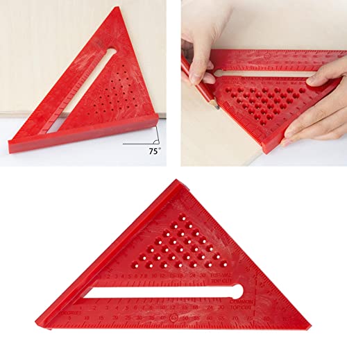 Regla triangular de medición de ángulos precisión portátil miniatura 7