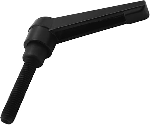 Miniatura 95 de Othmro 2 piezas de palanca de sujeción con rosca M8 Palanca de trinquete, aleación de aluminio ajustable con botón de bloqueo con perno roscado 2