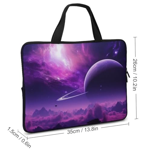 Sac d'ordinateur 13 pouces imperméable et stylé Purple Fantasy