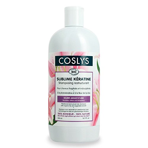 COSLYS Shampooing Sublime Kératine - Cheveux fragilisés et indisciplinés - Contenance - 500ml - 500ml