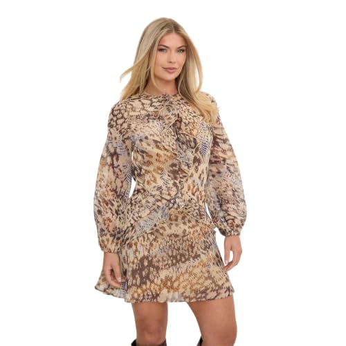 Image of I Saw It First Womens Ruffle Dress Brown 12