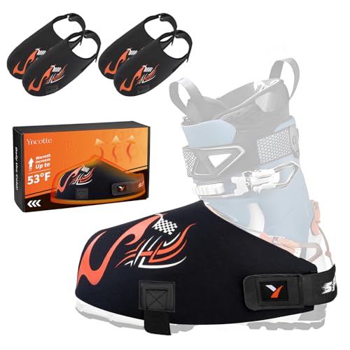 Yncotte Ski Boot Covers, 2 Pairs Boot Glove Keep your Feet Dry & Warm, Neoprene Ski Shoe Covers Waterproof for Skiers Winter Outdoor Skiing Accessories Ski Gift (Medium) by Yncotte - Image 7