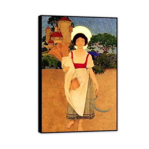 Impression Giclée Toile Maxfield Parrish pour Habiller un Petit Mur avec Cadre