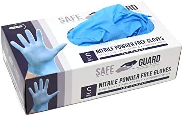 Safeguard Nitrile Disposable Gloves, 100 Count