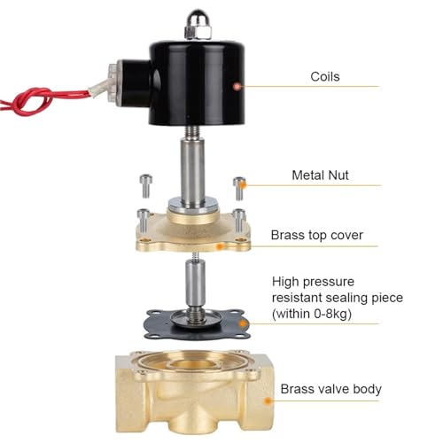 Électrovanne laiton 3/4 normalement fermée vanne commutation eau - 4