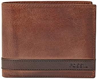 Fossil Men's Quinn Leather Bifold with 