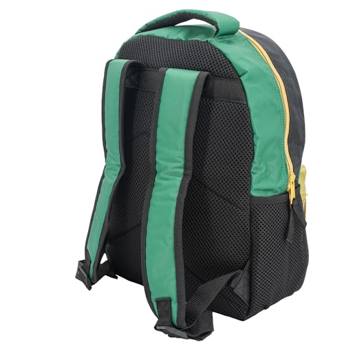 Image of Fortnite Big Dill Backpack for Boys & Girls, 16 Inch Nylon Twill Big Face Schoolbag withMetal Fortnite Zipper Pull, Green