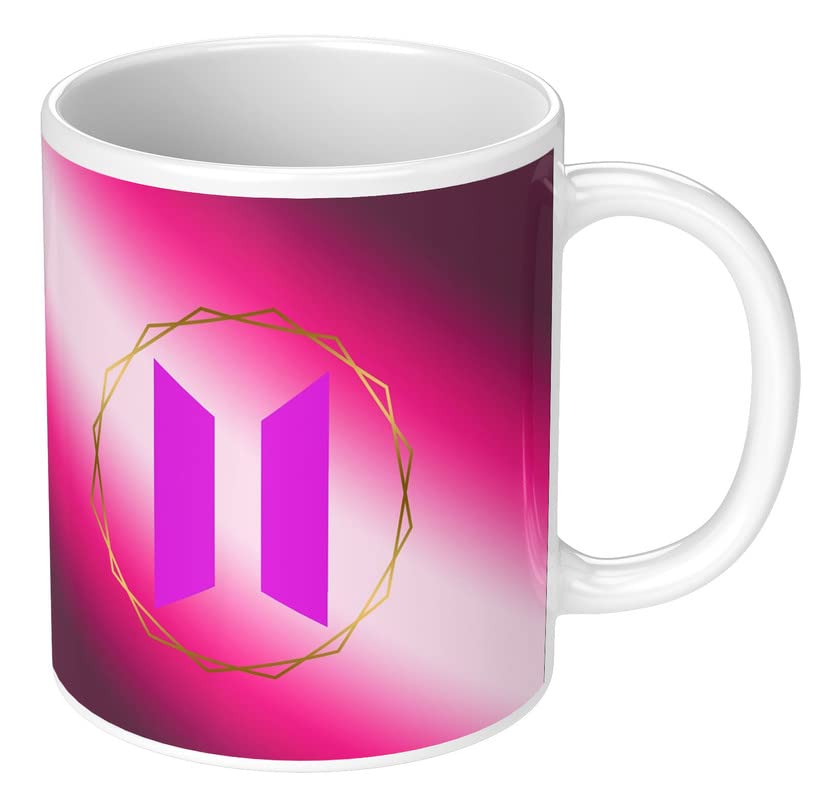 VIGAT Compatible Print BTS Mug|BTS Cup|BTS Printed Mug|BTS Signature Mug|BTS Logo Mug Ceramic Coffee Mug Cup Pack of 1(MG-84) 60493