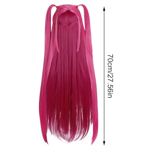 BCFSITNBH KPop Demon Hunters Wig for Kids | Mira Character Cosplay with Braided Design – Extra Long Twist Braid | Smooth Synthetic Hair for Halloween & Anime Events - Image 5