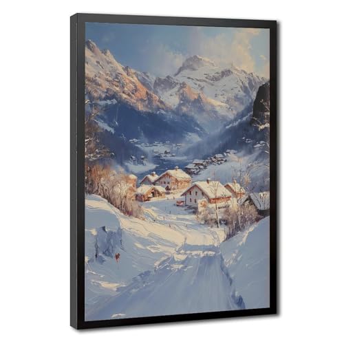 Norway Hemsedal Ski Travel Poster Wall Art 20x30