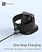 NEWDERY Charger Stand for Apple Watch, Portable Watch Charger for iWatch with USB C Cable,Fast Charging,Wireless Charging Station for iWatch Series 10/9/8/7/6/Ultra/5/3/2/SE, Black