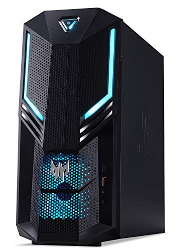 Acer Predator Orion 3000 Desktop, 9th Gen Intel Core i7-9700K, GeForce RTX 2080 8GB, 16GB DDR4, 256GB PCIe NVMe SSD, 1TB HDD, Win 10, PO3-600-UR20