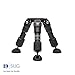 Benro Aluminum Hi-Hat Tripod – Heavy-Duty 75mm Bowl Mount Video Tripod with Adjustable Leg Angles, Rubber & Spiked Feet, and Carrying Case for Cinematic, DSLR & Broadcast Production (HH75AV)