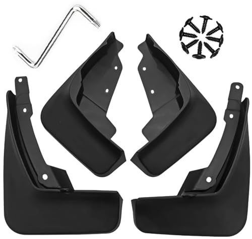 Image of Mud Flaps Mud Guards Fit for 2020-2021 Lincoln Corsair, Front & Rear Mud Splash Guards Accessories - 4 Pc, Black