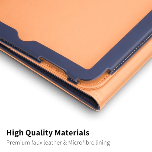 DAORANGE Case for iPad (A16) 11th Generation 11 Inch 2025, iPad 10th Generation 10.9 Inch 2022, PU-Leather Cover with Pencil Holder, Multi-Angle Stand, Document Pocket and Auto Sleep/Wake (NavyBlue) - Image 3