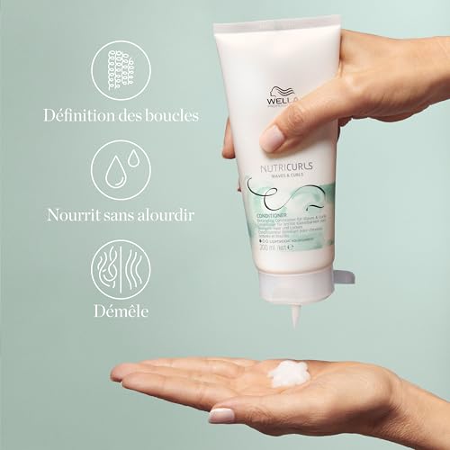 Conditionneur démêlant cheveux bouclésondulés Nutricurls Wella 200ML - vue 4