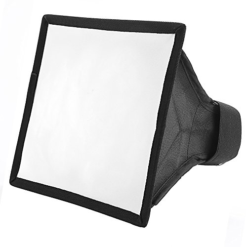 CamRepublic® Professional Universal Softbox Speedlite Speedlight Hot Shoe Flash Diffuser for Flashguns, Universal Mount for Canon Nikon Sony Pentax Nissin Metz Sigma EOS AF Camera 6.5X6"