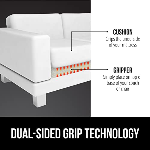 image for GORILLA GRIP Non Slip Couch Gripper, Prevents Couches from Sliding and