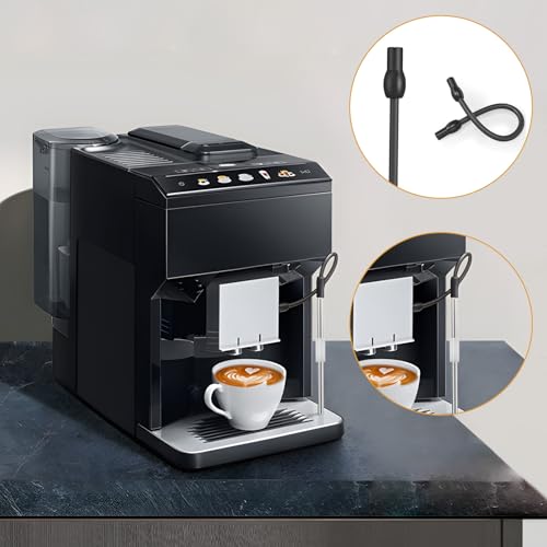Milchschlauch Kompatibel mit Siemens eq6, 2 Milchschläuche, Edelstahles Milchrohr und Reinigungsbürste Set Kompatibel mit Siemens Eq6 Series, Bosch Veroaroma Kaffeevollautomat