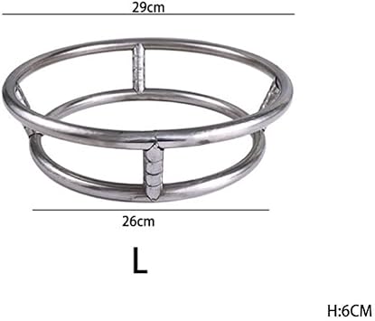 Leadigol 29cm Wok Ring,Stainless Steel Wok Rack, Round Type Pot Rack for Gas Stove Rack,Reversible Size Woks Support Ring Pot Mats Woks accessories