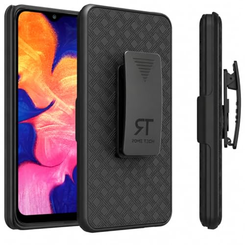 Coque Samsung Galaxy A10e antichoc noire fine pour éviter les chutes avec clip ceinture intégré