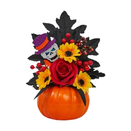 TAIZhiChen Zucca di Halloween, Zucca Artificiale, Statua Ornamentale, Autunnale, Decorazione di Halloween, Modello di Zucche Finte per della Came, D