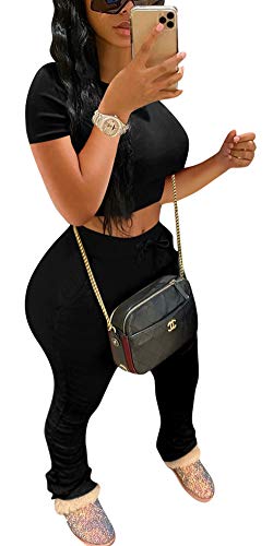 kaimimei 2 Piece Outfits for Women - Sweatsuit Tracksuit Long Sleeve Sweatshirt and Long Pants Set Sports Jumpsuit