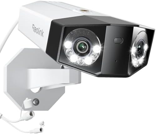 Reolink 16MP UHD Dual-Objektiv PoE Überwachungskamera außen, Duo 3 PoE | PoE Kamera Outdoor mit 180° Panoramaansicht, Bewegungsspur, Farb-Nachtsicht, Personen-/Fahrzeug-/Tiererkenn