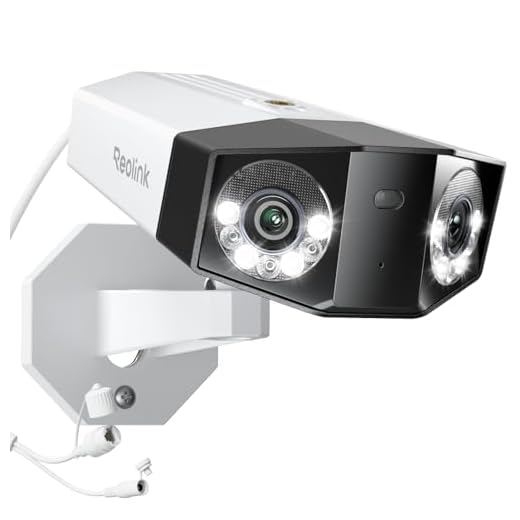 Reolink 16MP UHD Dual-Objektiv PoE Überwachungskamera außen mit 180° Panoramaansicht, Bewegungsspur, Farb-Nachtsicht, Personen-/Fahrzeug-/Tiererkennung, 2-Wege-Audio, 24/7 Aufzeichnung, Duo 3 PoE