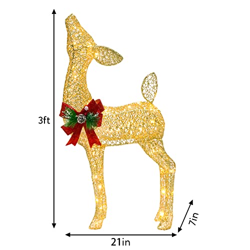 Joiedomi 30602 Reindeer Christmas Decoration, 100 Led Lighted Christmas Outdoor Decorations Xmas Deer Yard Lights Decor thumb #5