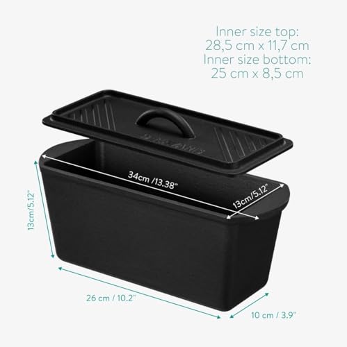 Navaris 52635.01 Cast Iron Bread Loaf Pan thumb #4