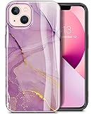 GVIEWIN for iPhone 13 Case 6.1 Inch, Marble Shockproof Protective Cases Slim Fit Glossy Soft...