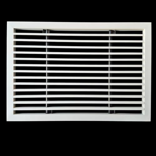 Image of Aluminium Powder Coated liner Grill, Grill for duct,ac jali, hvac, ventilation grill, home grill, ac louver grill,Return Air Grill for Wall, Sidewall and Ceiling (WHITE, 20 inch*8 inch)