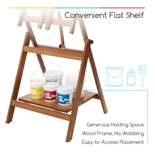 Image of MEEDEN Large Studio Artist Easel: Heavy Duty H-Frame Easel for Painting
